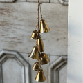 Ensemble Metal Gold Bell Hanging Branches Designs