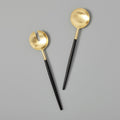 Black & Gold Serving Set Tea + Linen