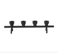 Black Textured Metal Taper Holder White Cliff Studio