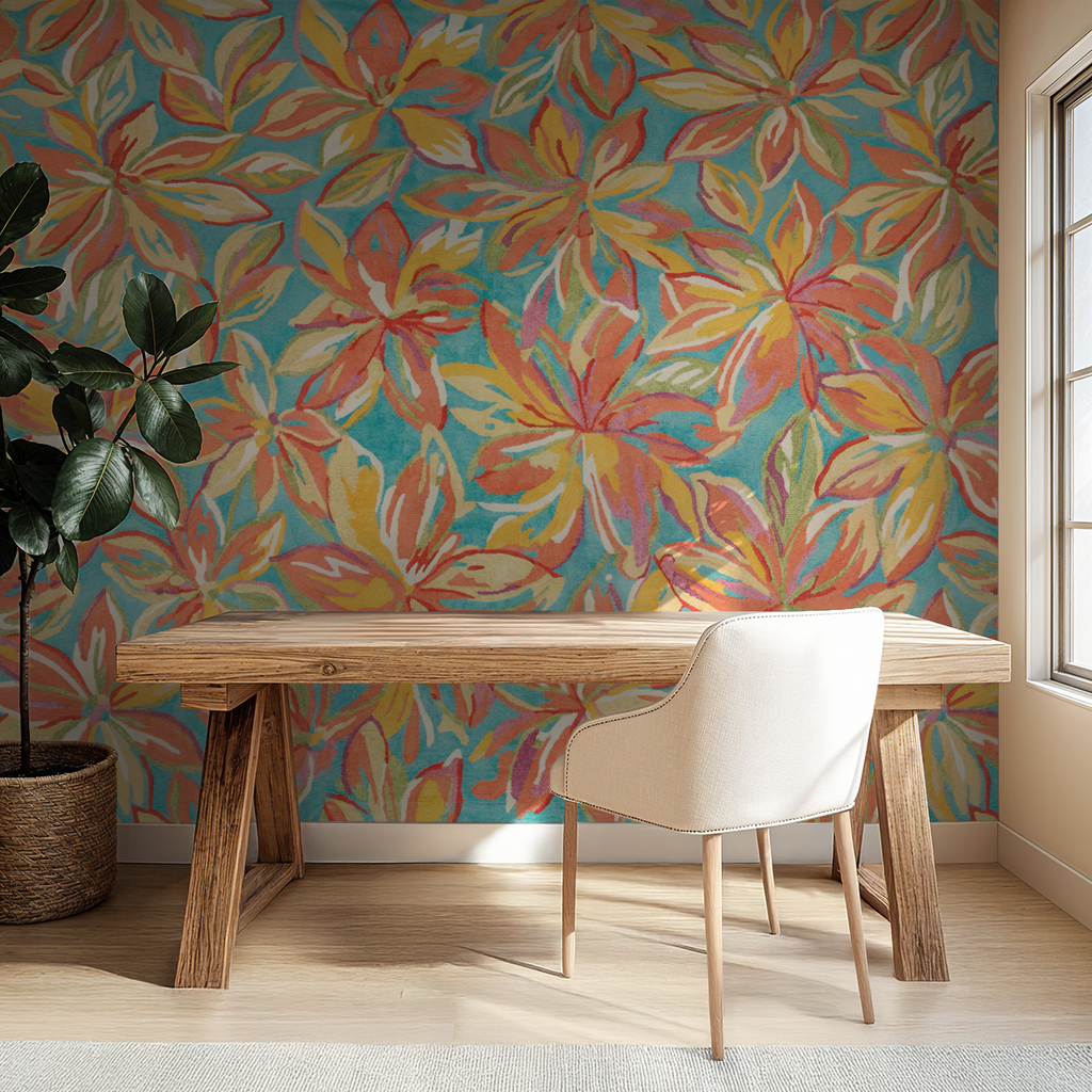 Bloomora Wallpaper WALL BLUSH