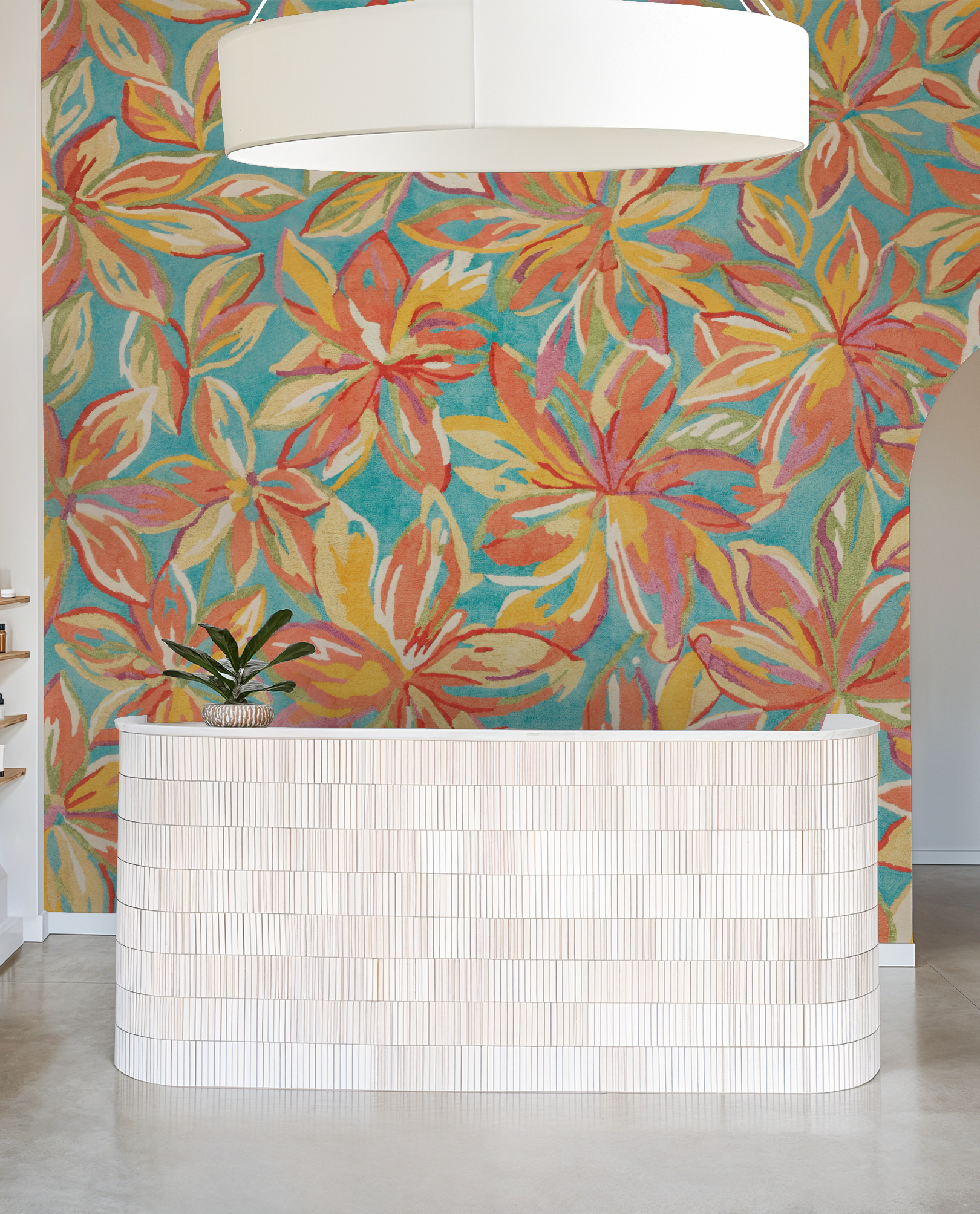 Bloomora Wallpaper WALL BLUSH