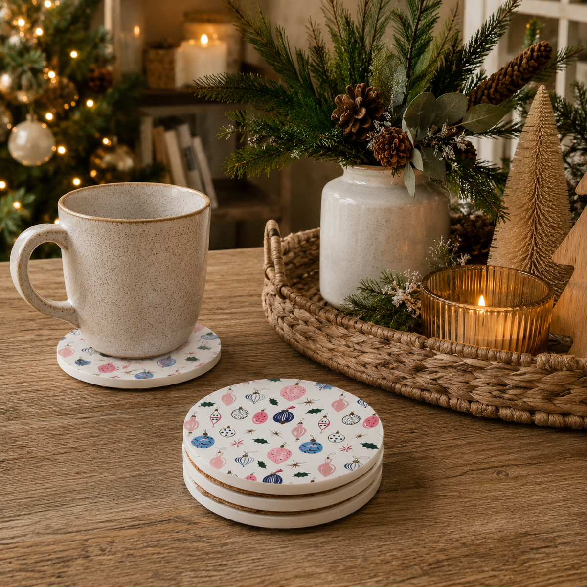Christmas Coasters Gia Roma
