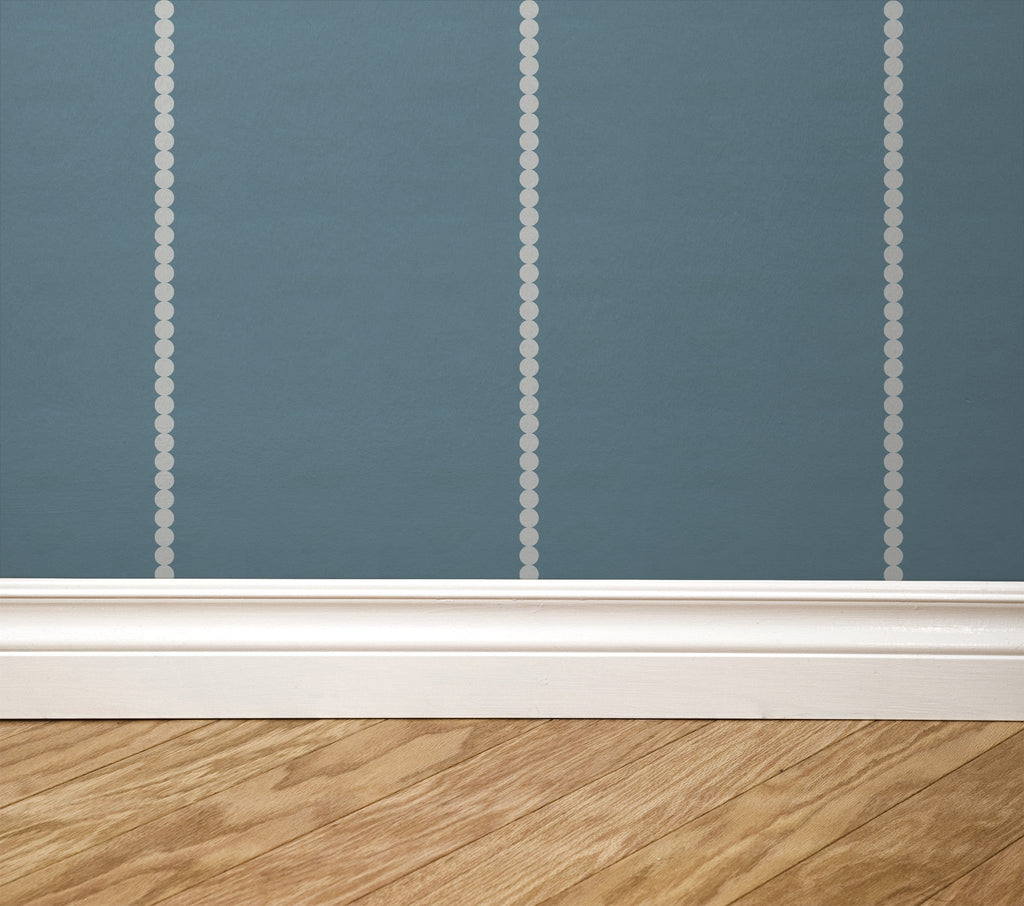 Pinstripe Dot (Blue) Wallpaper WALL BLUSH