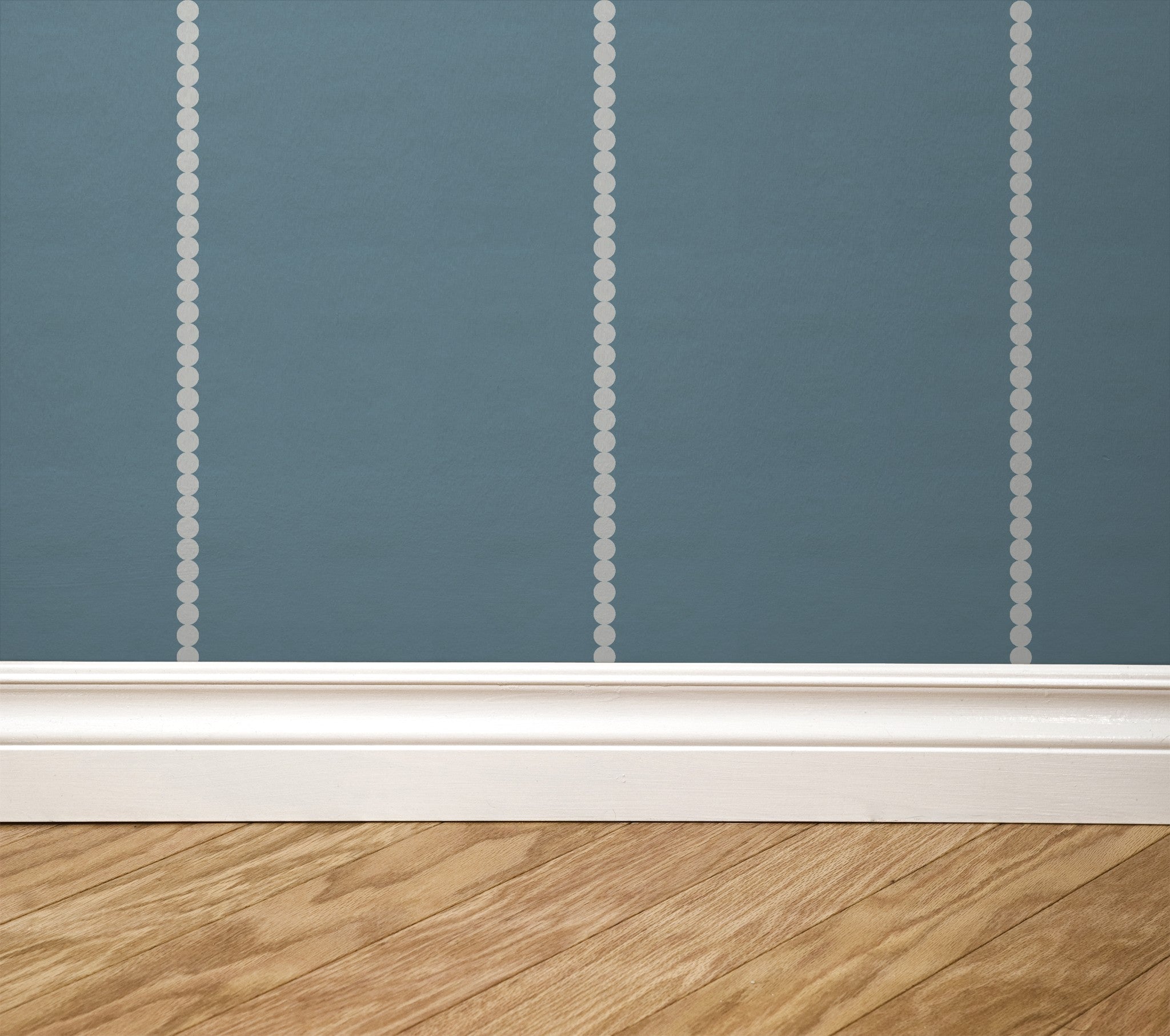 Pinstripe Dot (Blue) Wallpaper WALL BLUSH