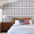 Ashford Plaid (Blue) Wallpaper WALL BLUSH