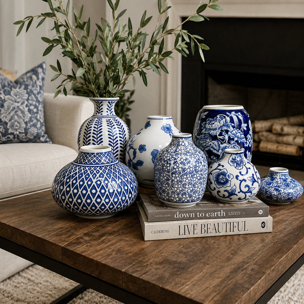 Samira Blue Vases Gia Roma