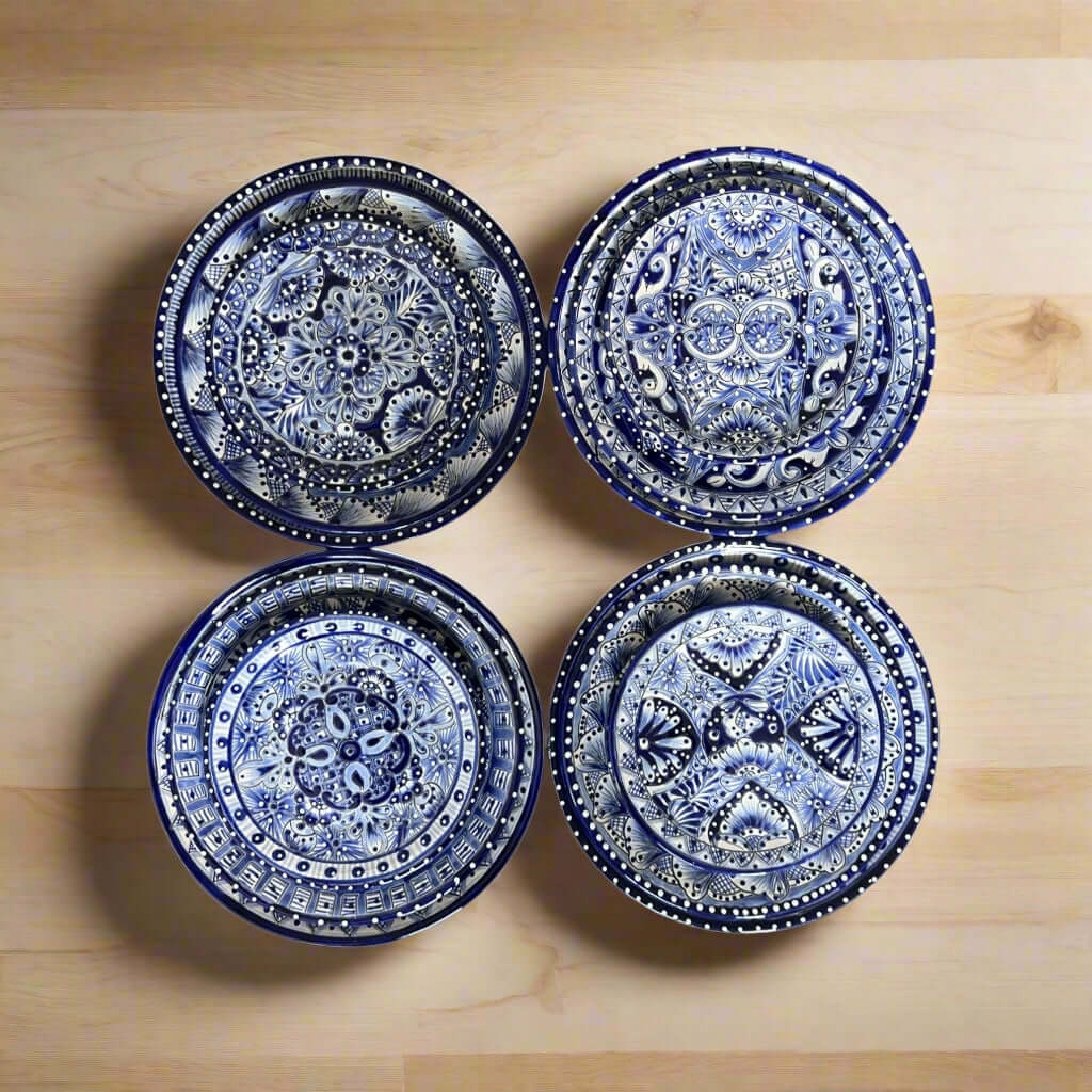 Blue & White Talavera Dinnerware Set | 12-Piece Set The Talavera Hub