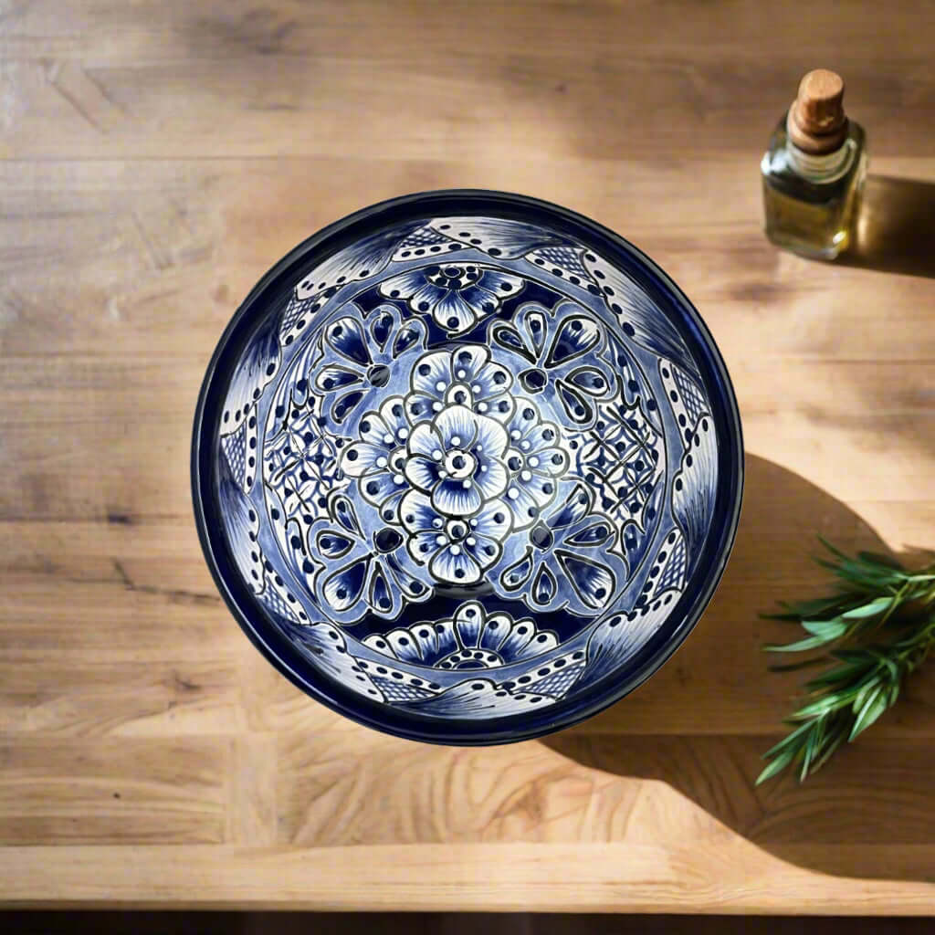 Blue & White Talavera Dinnerware Set | 12-Piece Set for 4 The Talavera Hub
