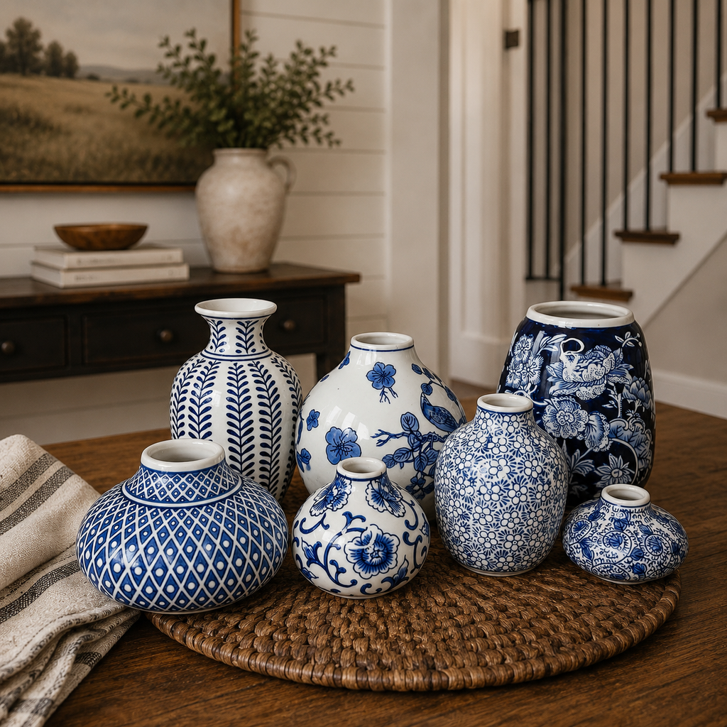 Samira Blue Vases Gia Roma