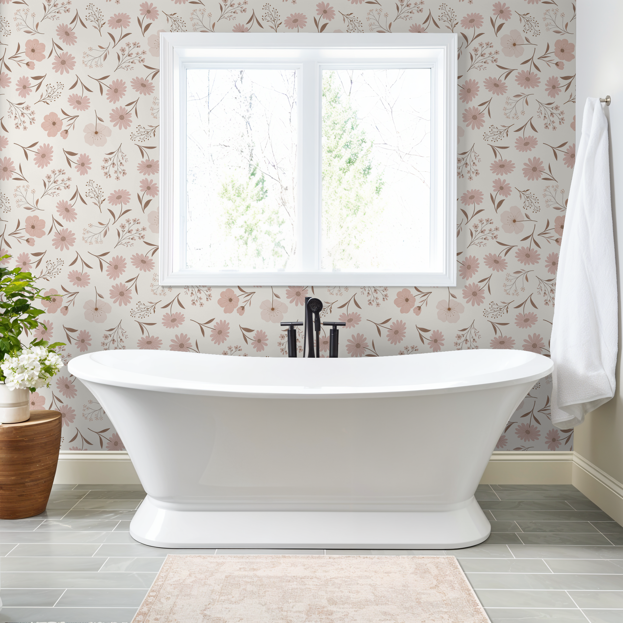 Maren Wallpaper WALL BLUSH