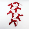 5ft. Red Velvet Bow Garland Branches Designs