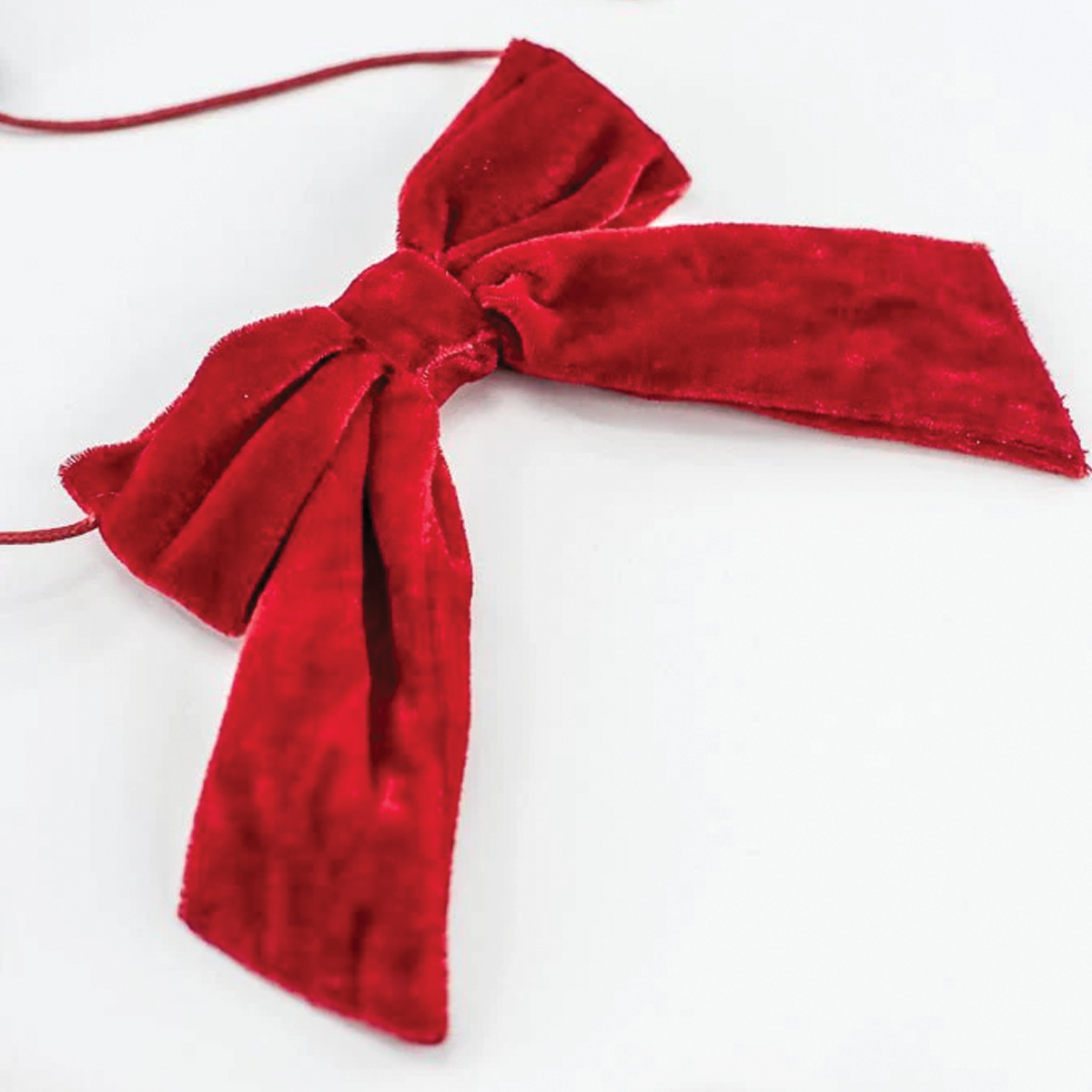 5ft. Red Velvet Bow Garland Branches Designs
