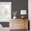Pinstripe Dot (Brown) Wallpaper WALL BLUSH