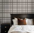 Ashford Plaid (Brown) Wallpaper WALL BLUSH