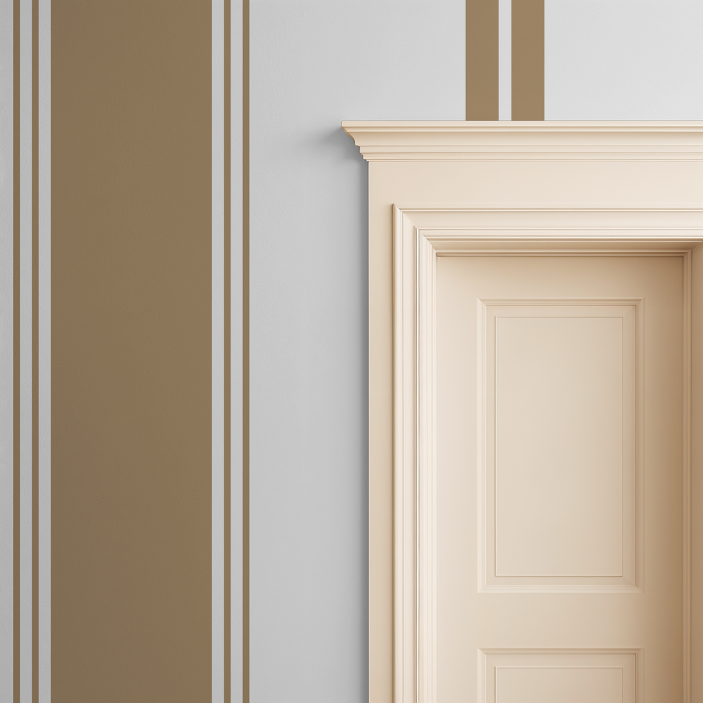 Fletcher Stripe (Brown) Wallpaper WALL BLUSH