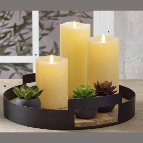 16 inch Black Metal Edge Wood Nesting Trays (Set of 2) Michelle's aDOORable Creations