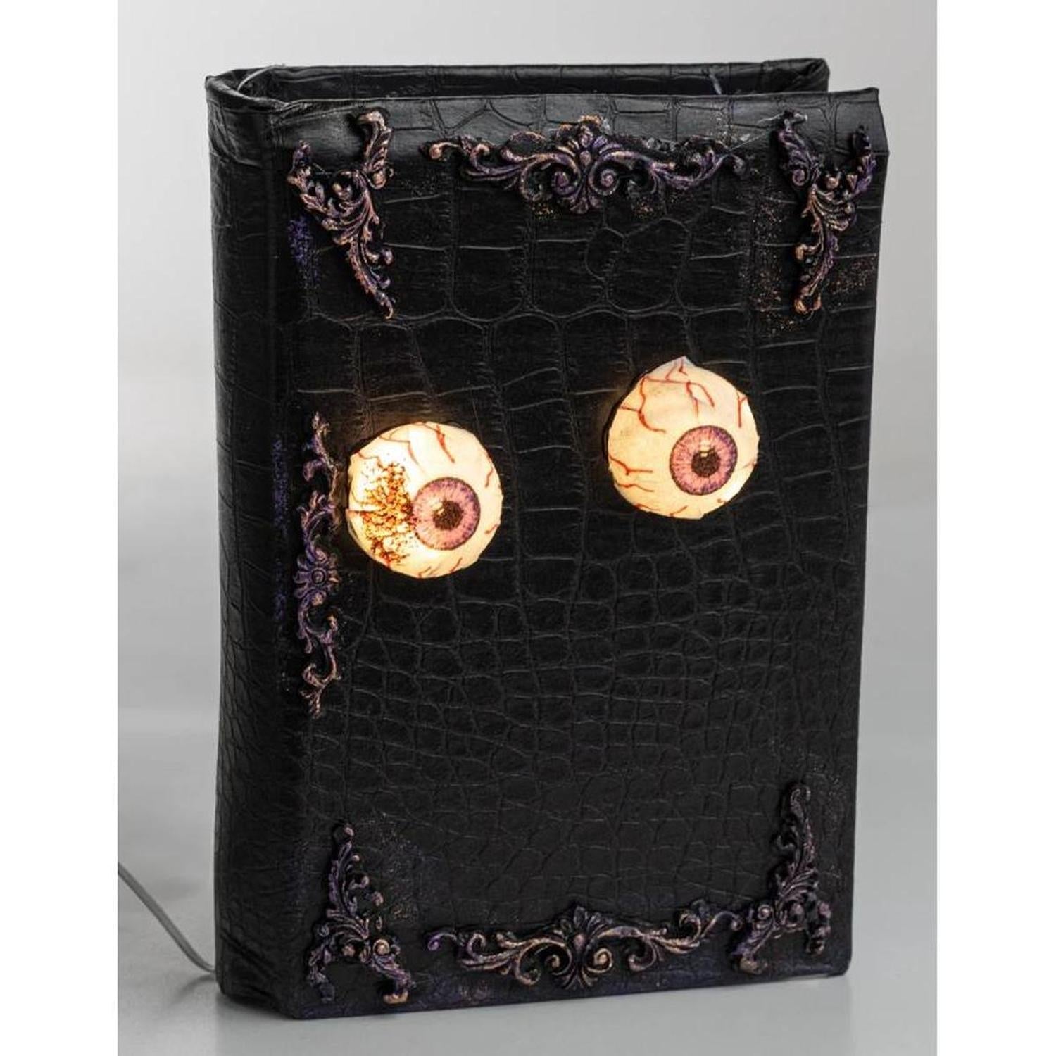 8.25" Lighted Halloween Book Eyeball Michelle's aDOORable Creations