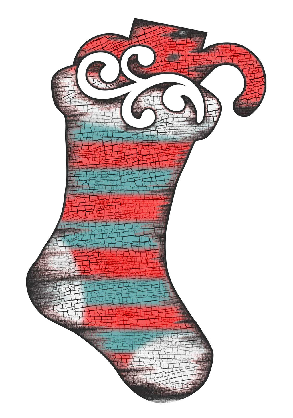 Noel Stocking Decorative Door Decor by G. DeBrekht - Christmas Decor - 8198802H G.DeBrekht