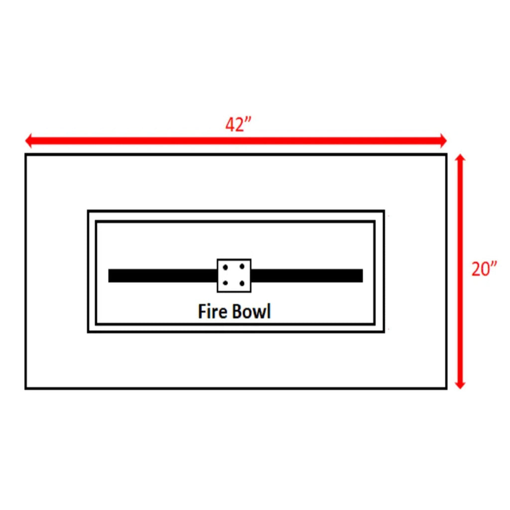 Lightweight Design Propane / Natural Gas Fire Pit Table Unique Piece Furniture