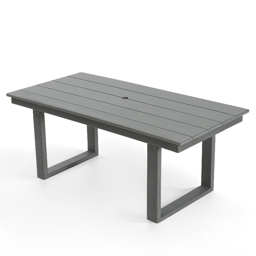 5 Piece Outdoor Dining Set, Table With Umbrella Hole And 4 Armrest Chairs Unique Piece Furniture