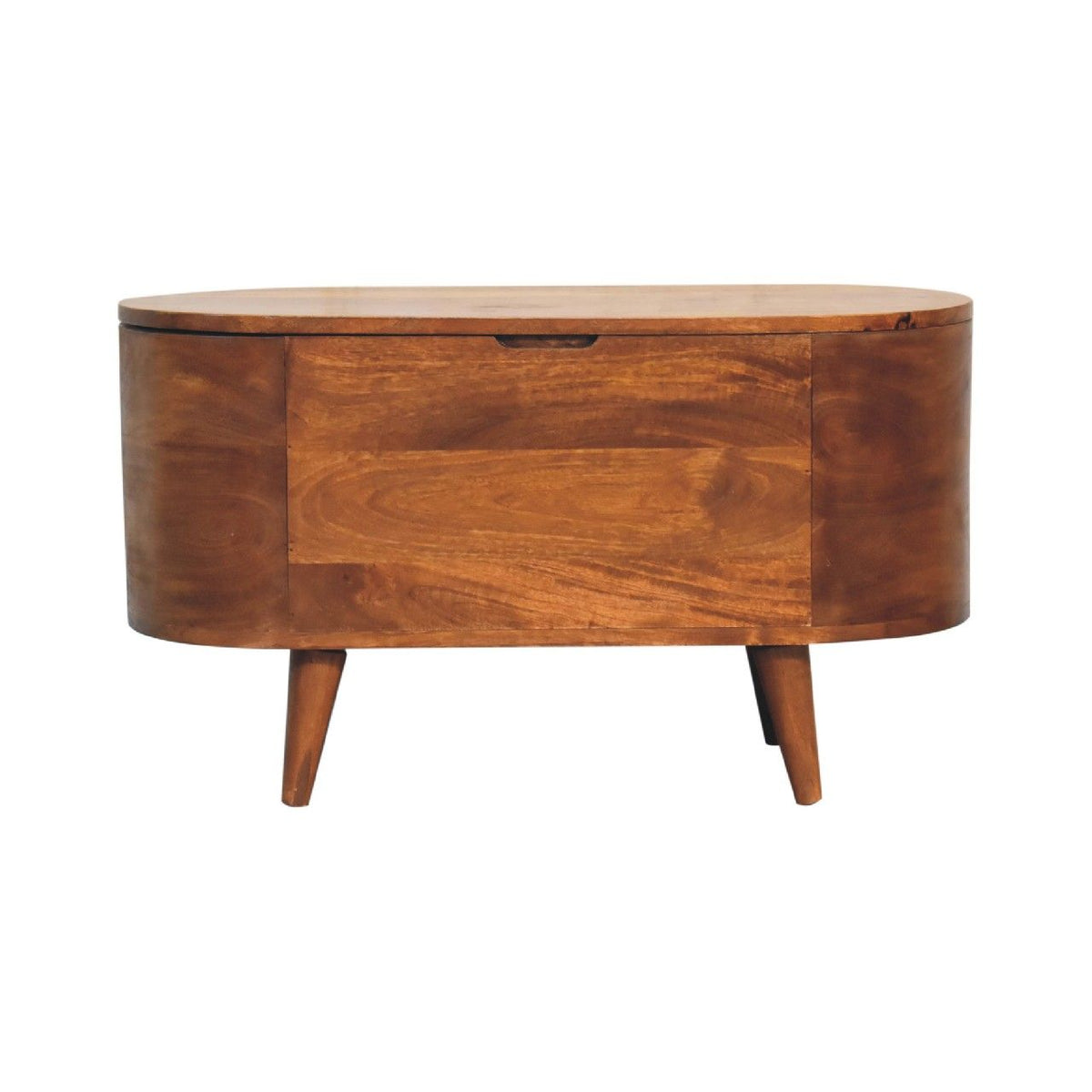 Rounded Lid Up Blanket Box Unique Piece Furniture