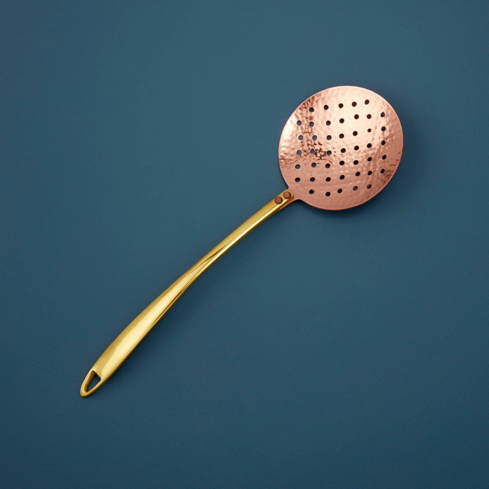 Hand Hammered Copper Skimmer Tea + Linen