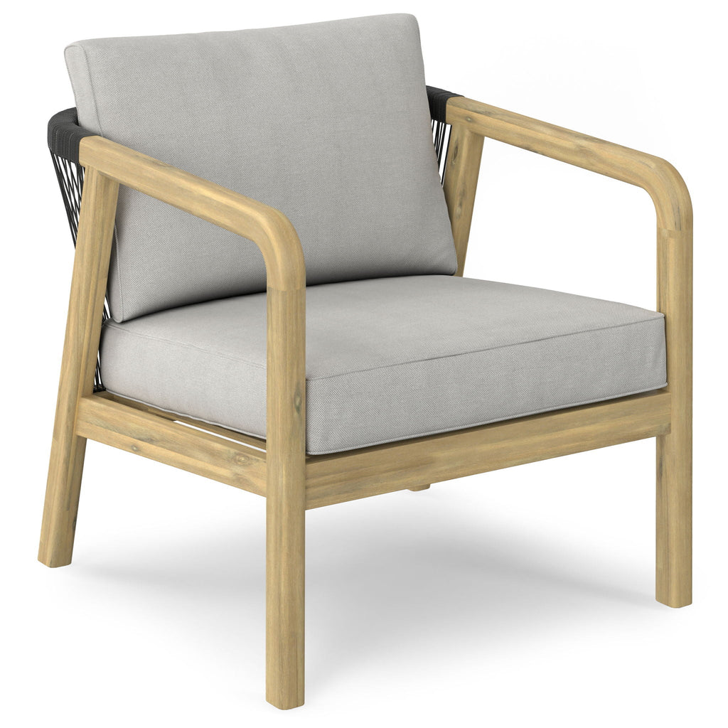 Palmetto - Outdoor Conversation Chair (Set of 2) - Stone Gray Unique Piece Furniture