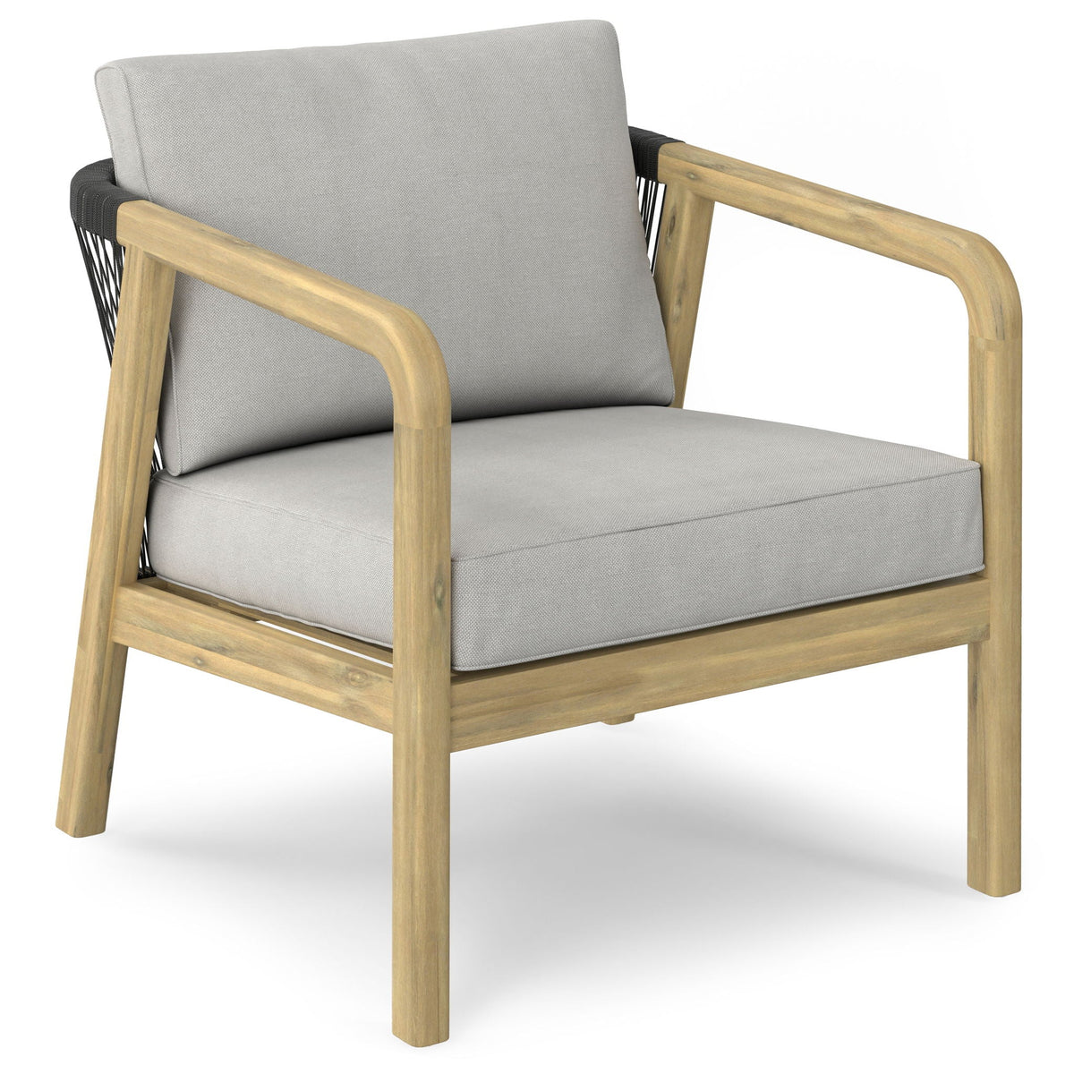 Palmetto - Outdoor Conversation Chair (Set of 2) - Stone Gray Unique Piece Furniture