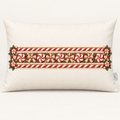 Candy Cane & Peppermint Lumbar Pillow Cover — 12x20 Cotton and Crate