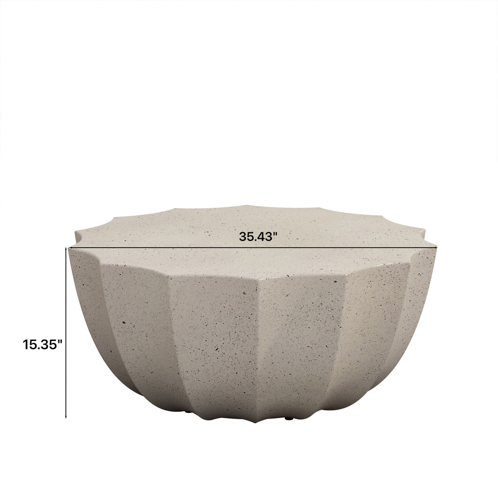 Modern Round Coffee Table For Indoor / Outdoor Unique Piece Furniture