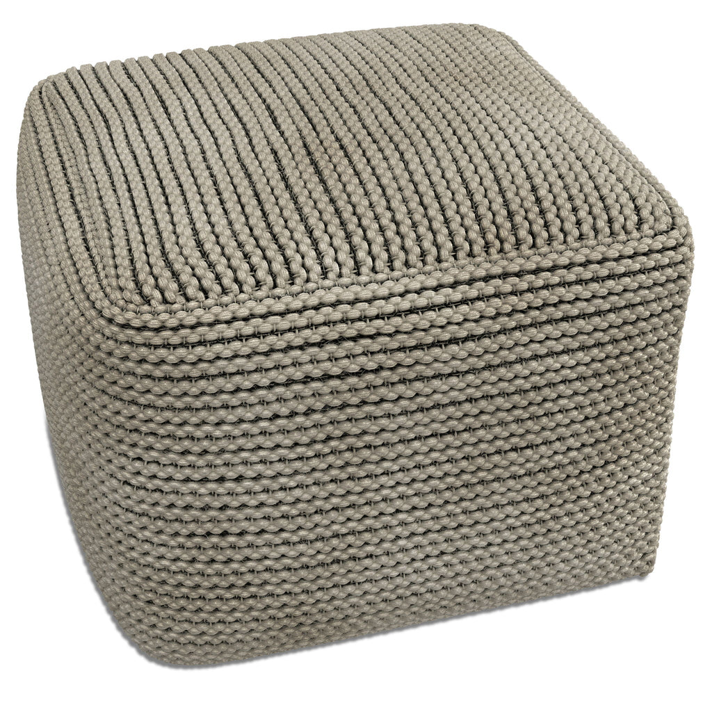 Eastmont - Outdoor / Indoor Pouf - Cream Unique Piece Furniture