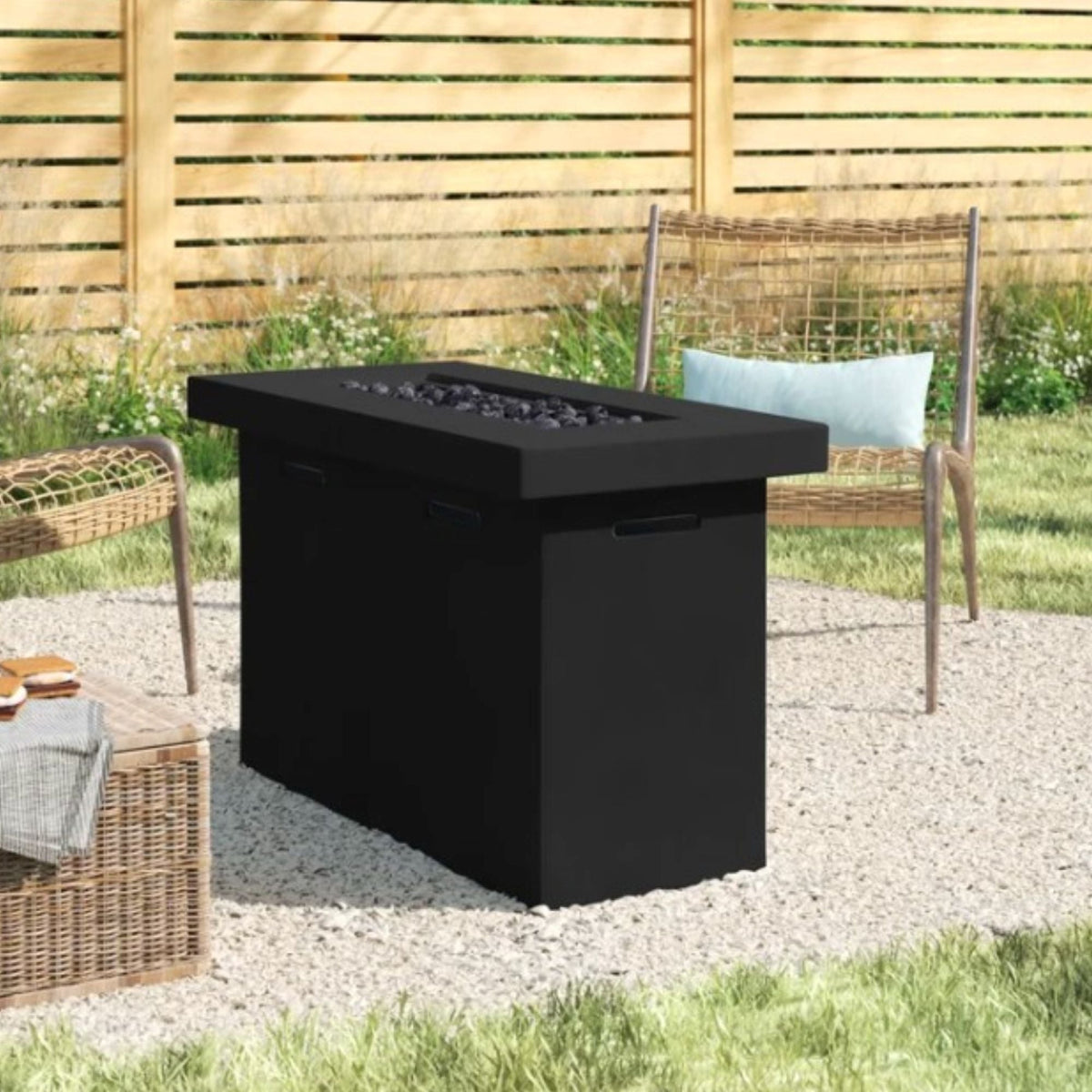 Reinforced - Propane Outdoor Fire Pit Table Unique Piece Furniture