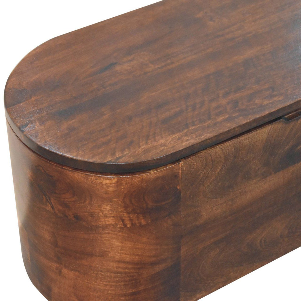 Rounded Lid Up Blanket Box Unique Piece Furniture
