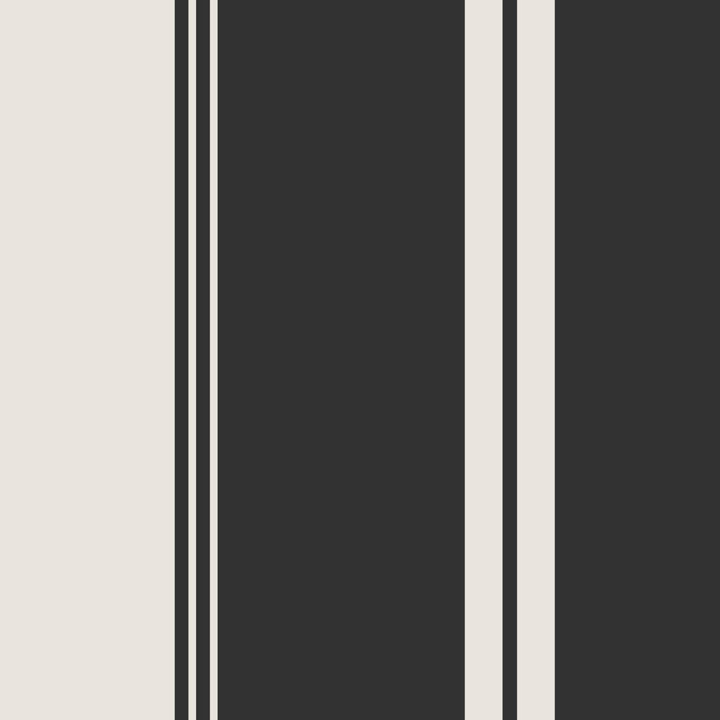 Fletcher Stripe (Charcoal) Wallpaper WALL BLUSH
