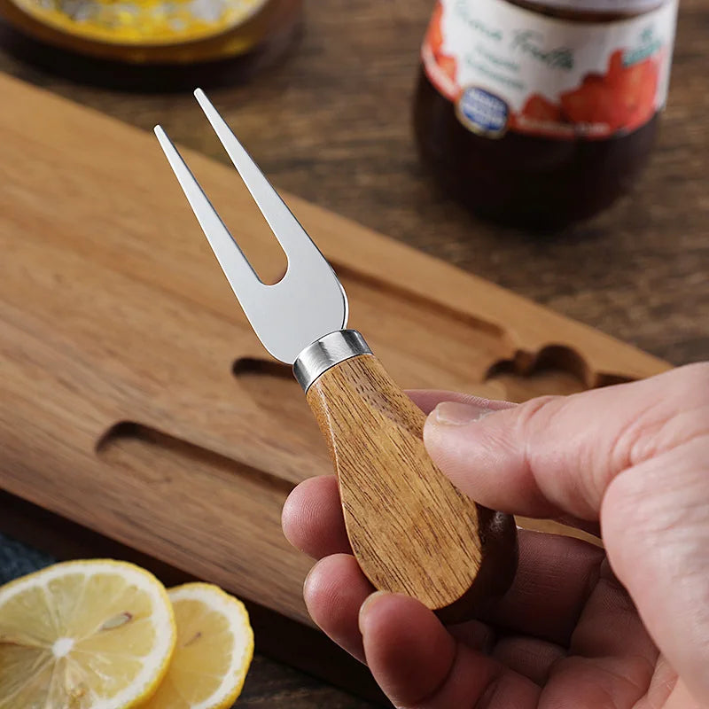Stella Acacia Cheese Board and Knife Set : MODISH HOME LAB :