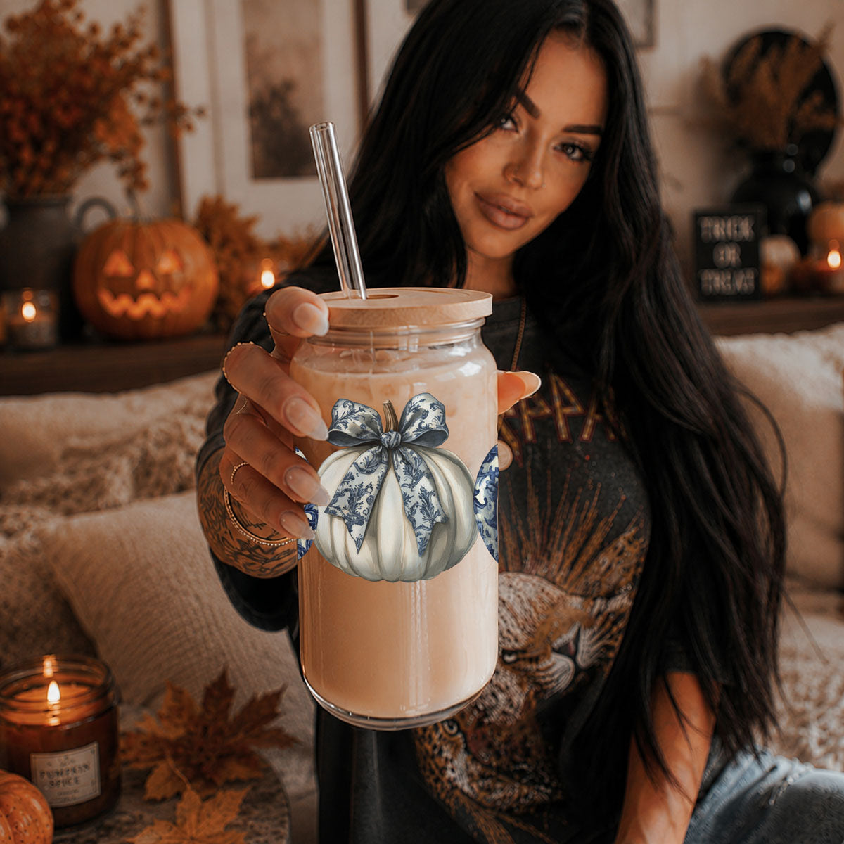 Chinoiserie Pumpkin 20oz Gia Roma