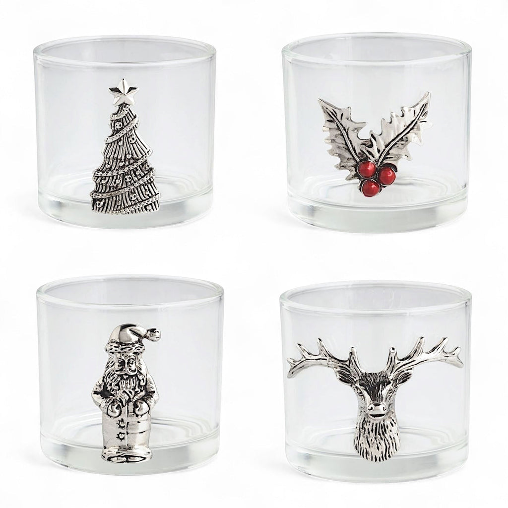 Christmas Aluminum Icon Tidbit Bowls | 4 Styles Rust & Cinder