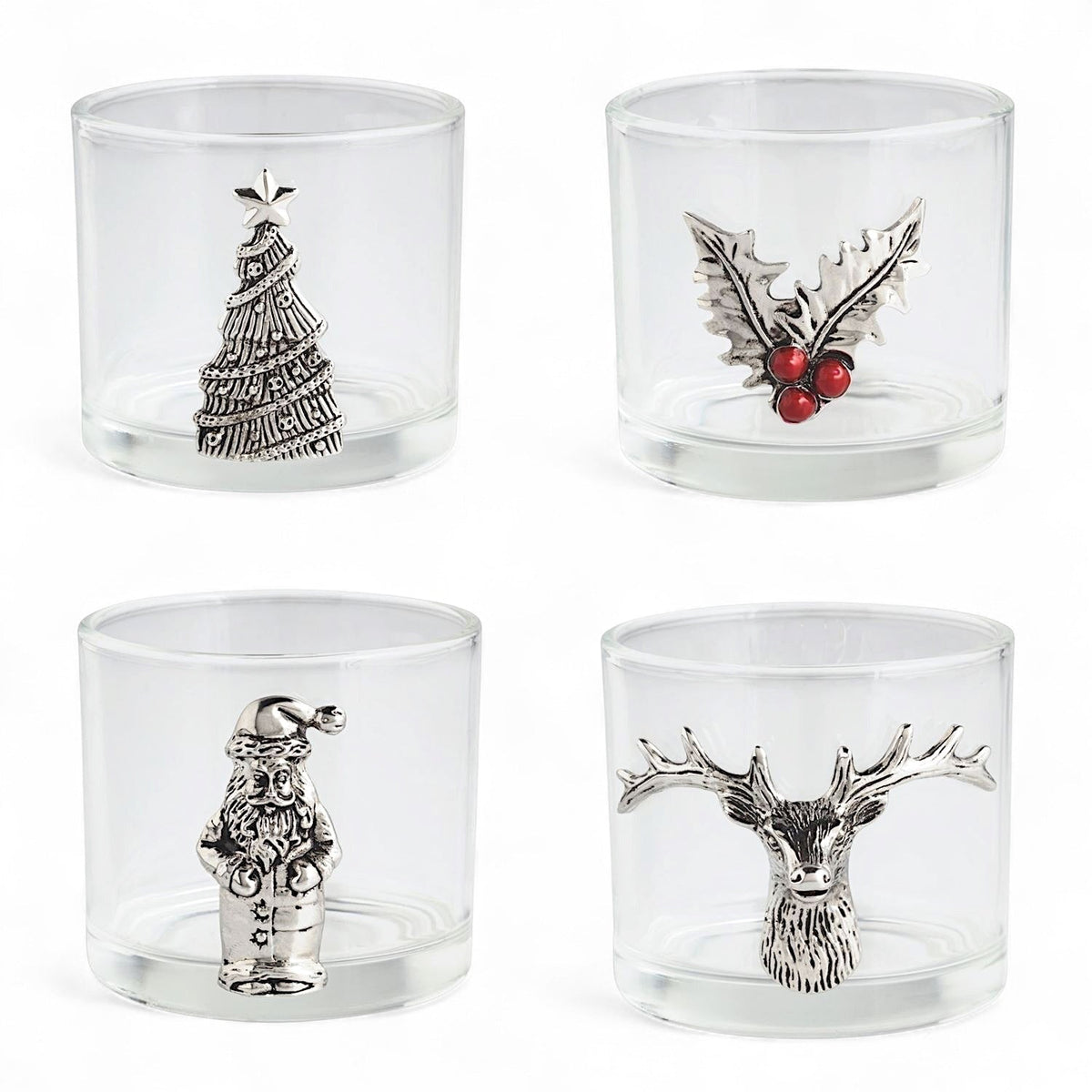 Christmas Aluminum Icon Tidbit Bowls | 4 Styles Rust & Cinder