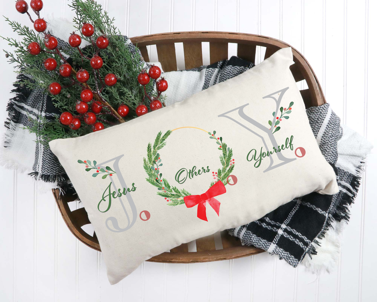 J.O.Y. Pillow Cover Cotton and Crate