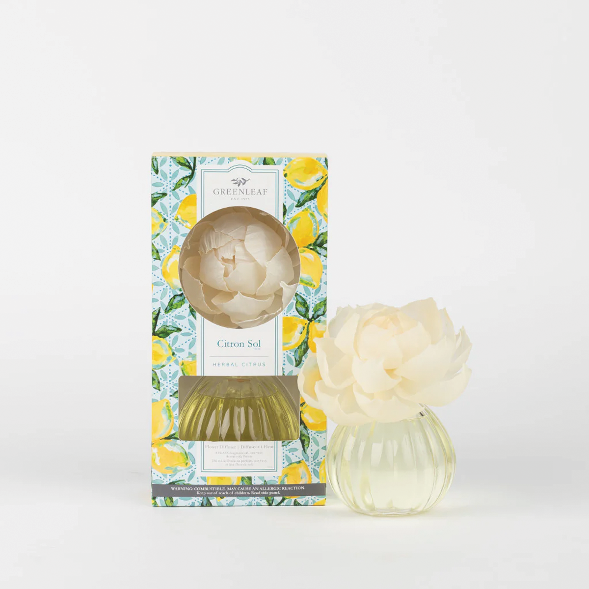 Citron Sol Herbal Citrus Flower Diffuser Branches Designs