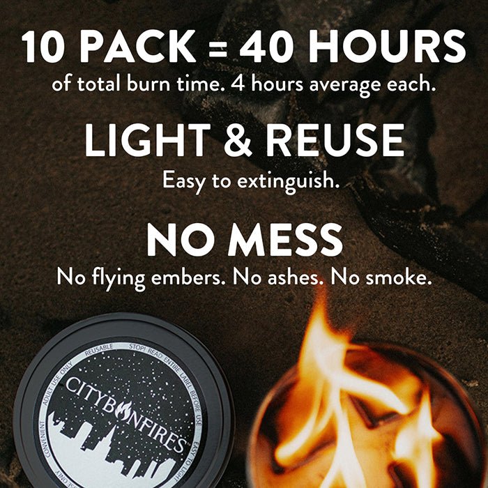 City Bonfire - 10 Pack City Bonfires