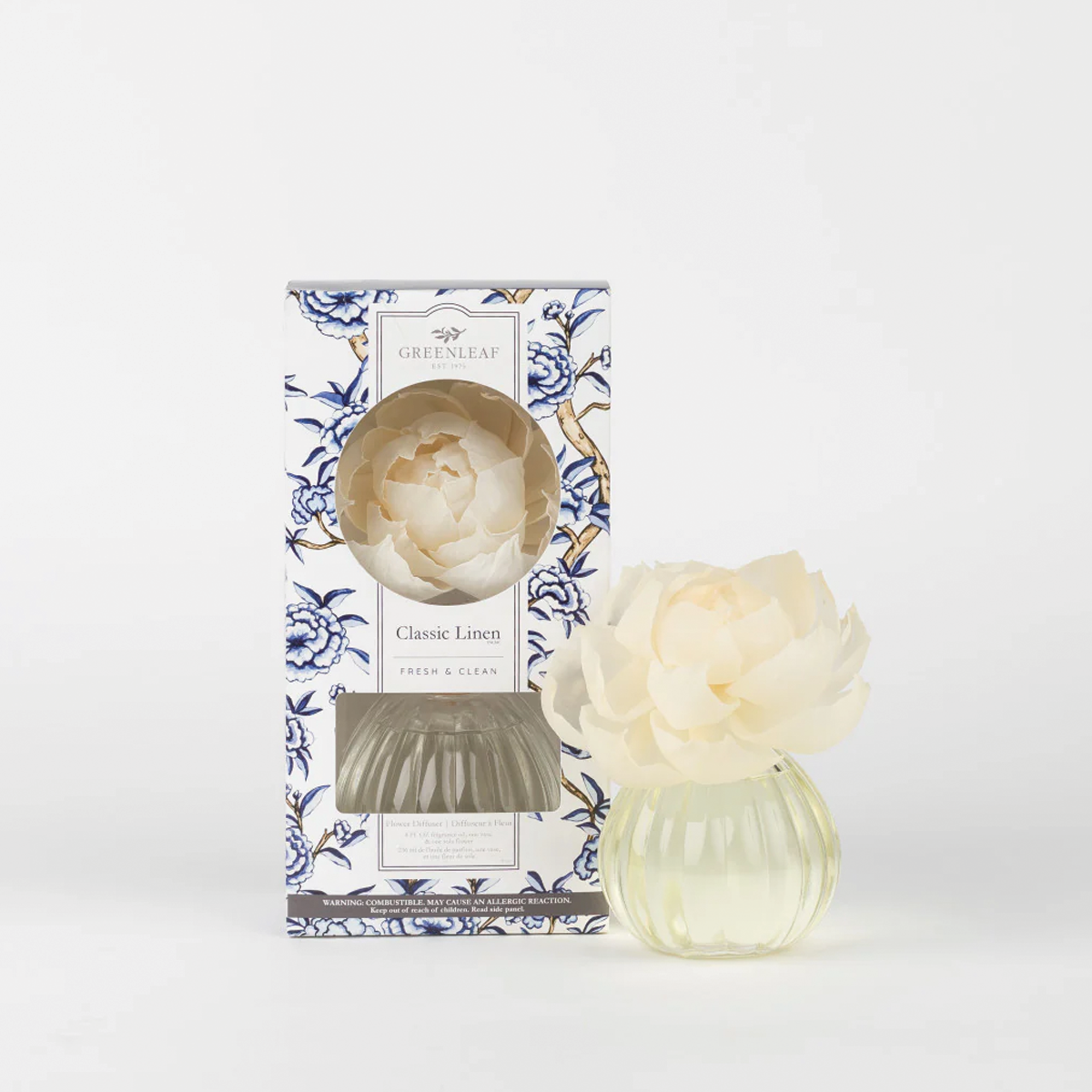 Classic Linen Flower Diffuser Branches Designs