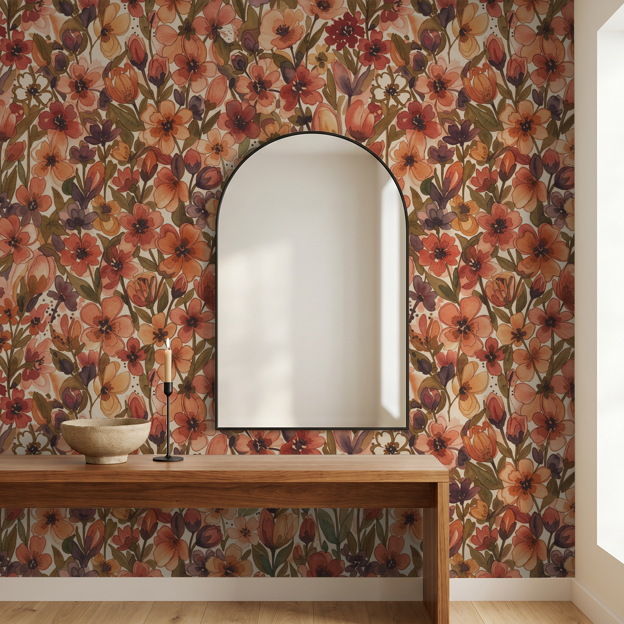 Linnea Wallpaper WALL BLUSH
