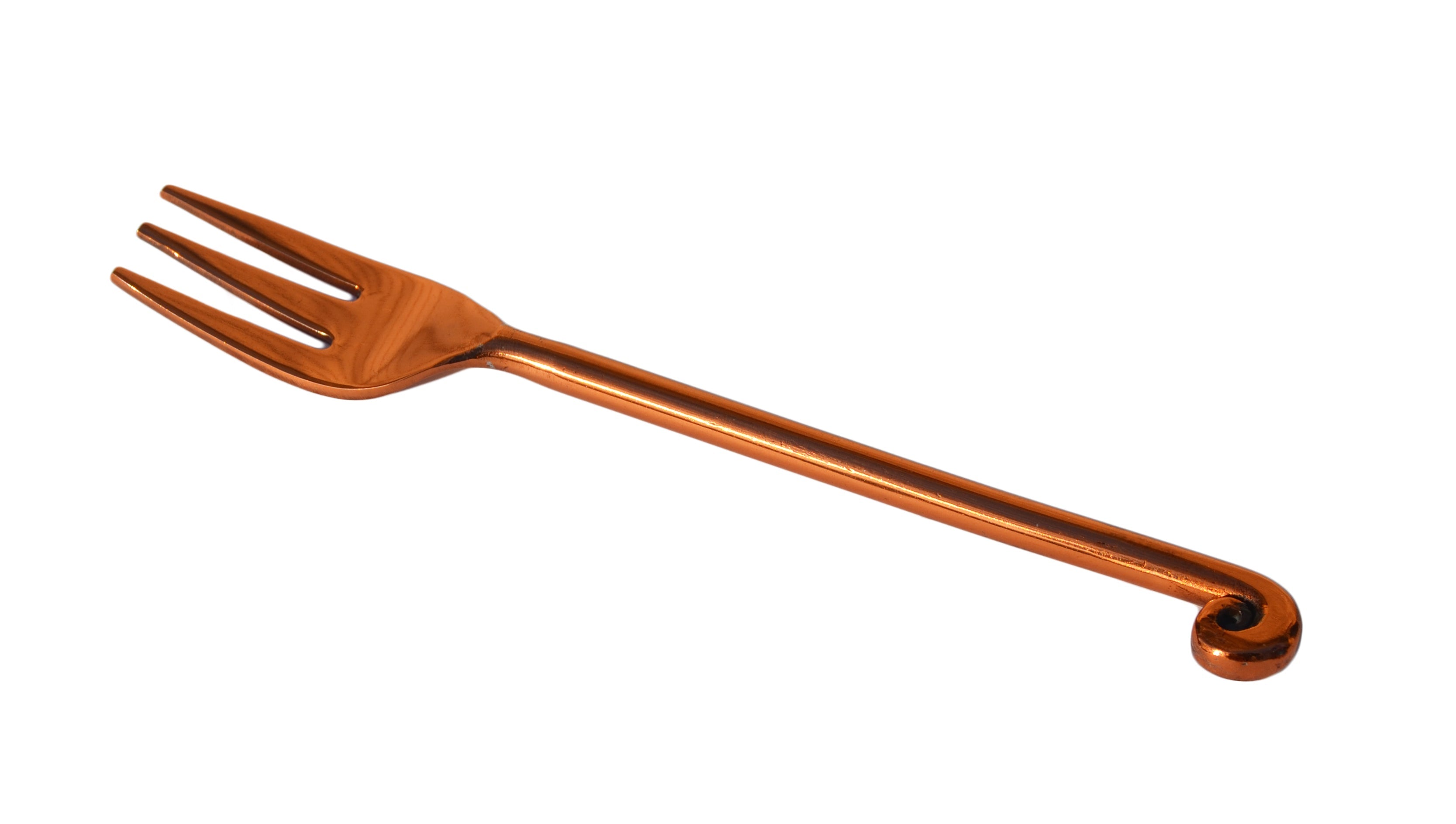 Vibhsa Copper Finish Appetizer Forks Set of 6 Vibhsa