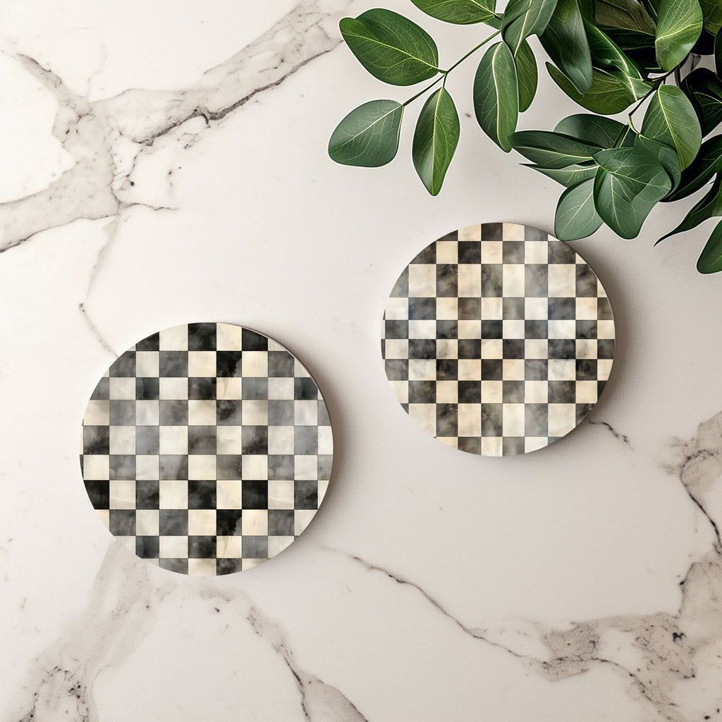 Courtly Check Coasters Gia Roma
