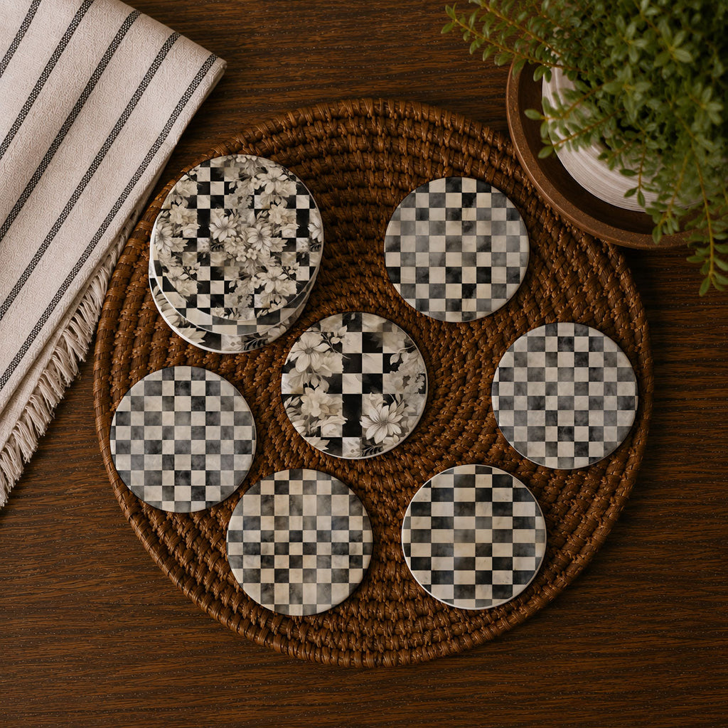 Courtly Check Coasters Gia Roma