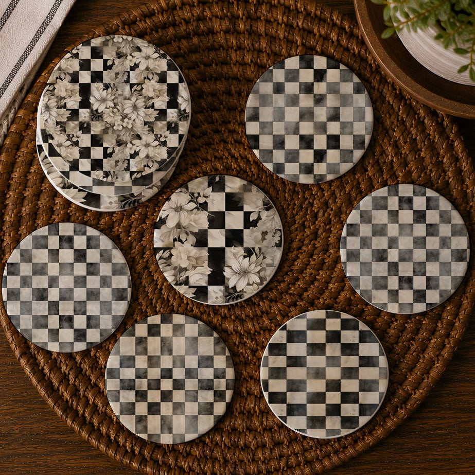Courtly Check Coasters Gia Roma