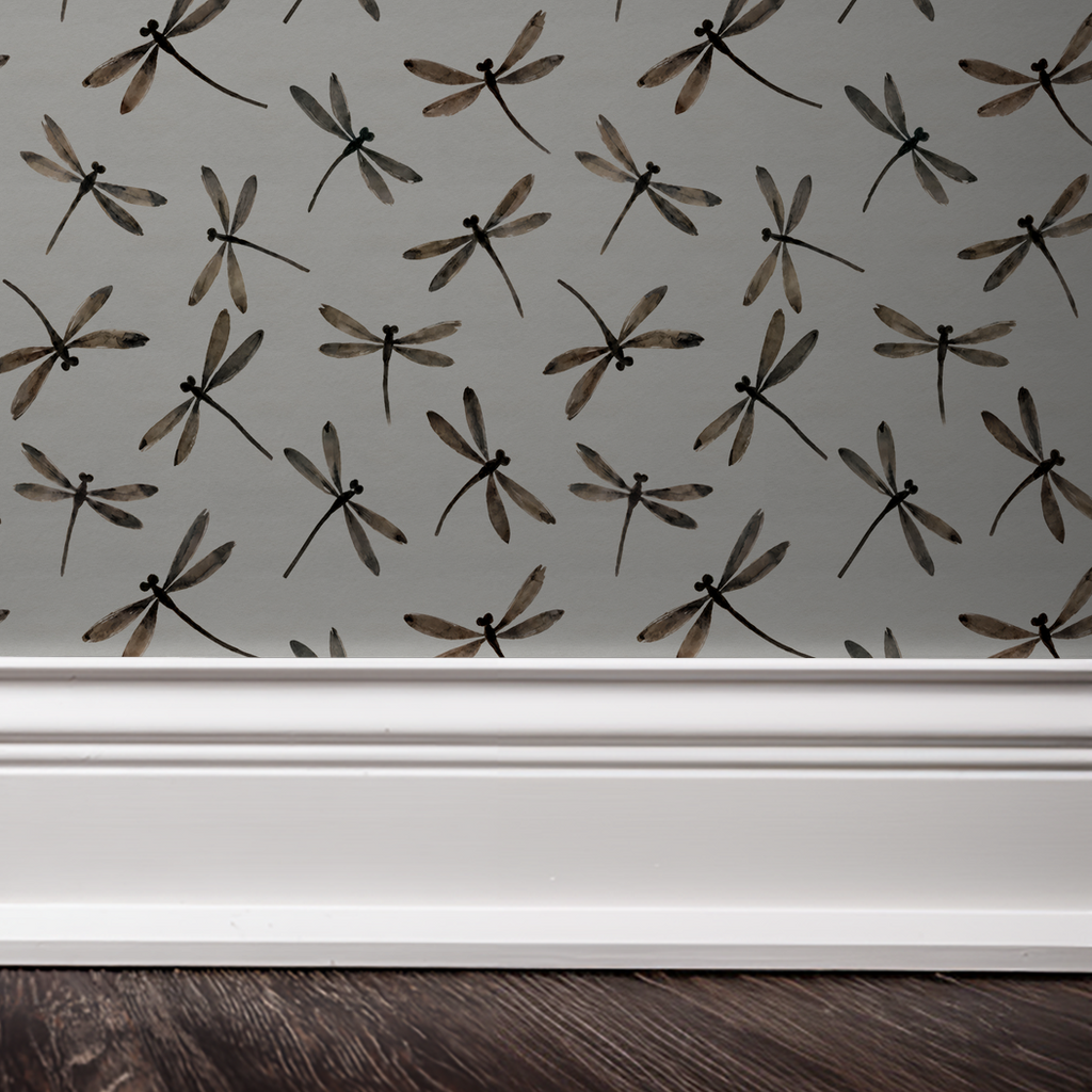 Dragonfly Daydream (Cream) Wallpaper WALL BLUSH