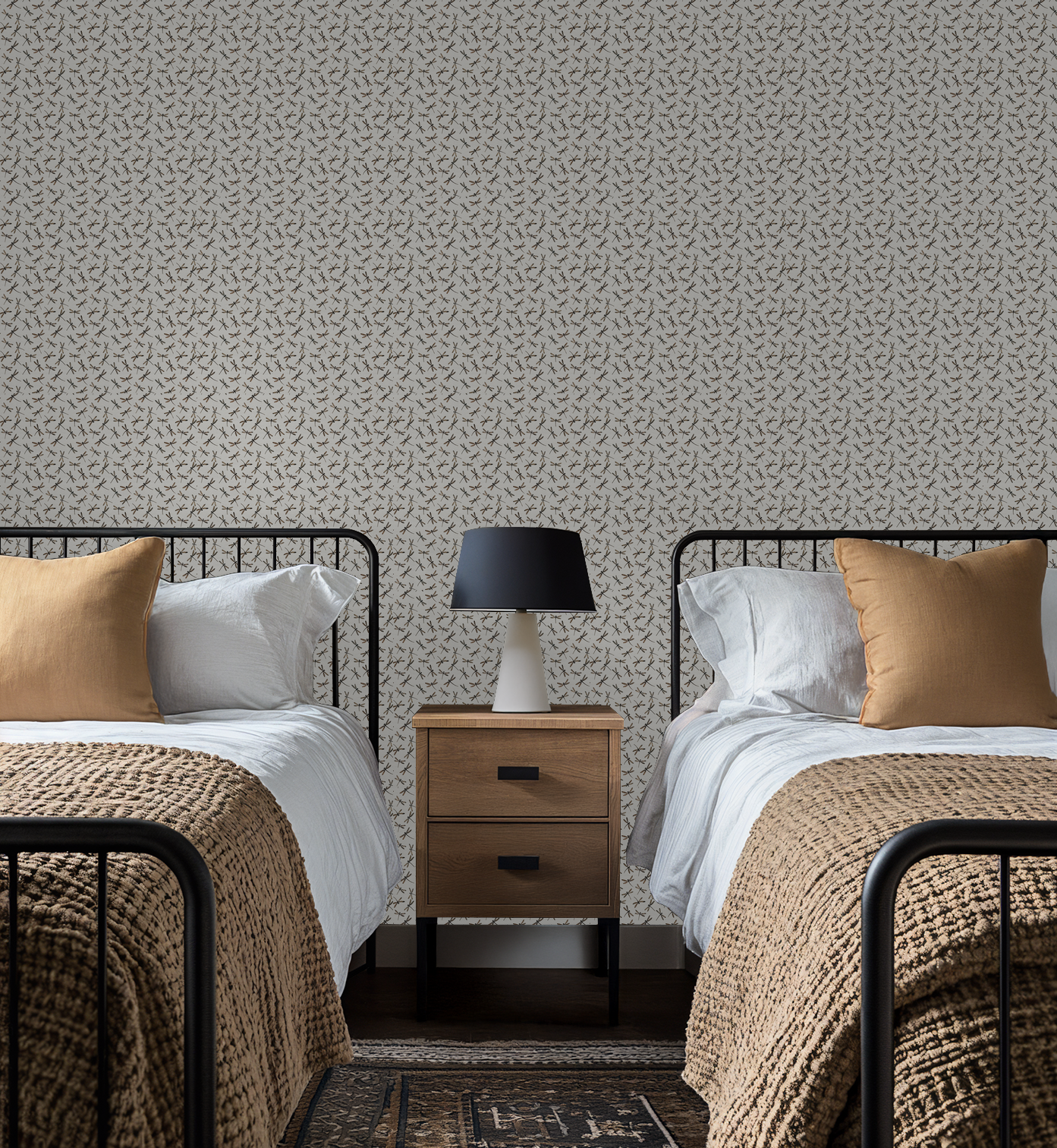 Dragonfly Daydream (Cream) Wallpaper WALL BLUSH
