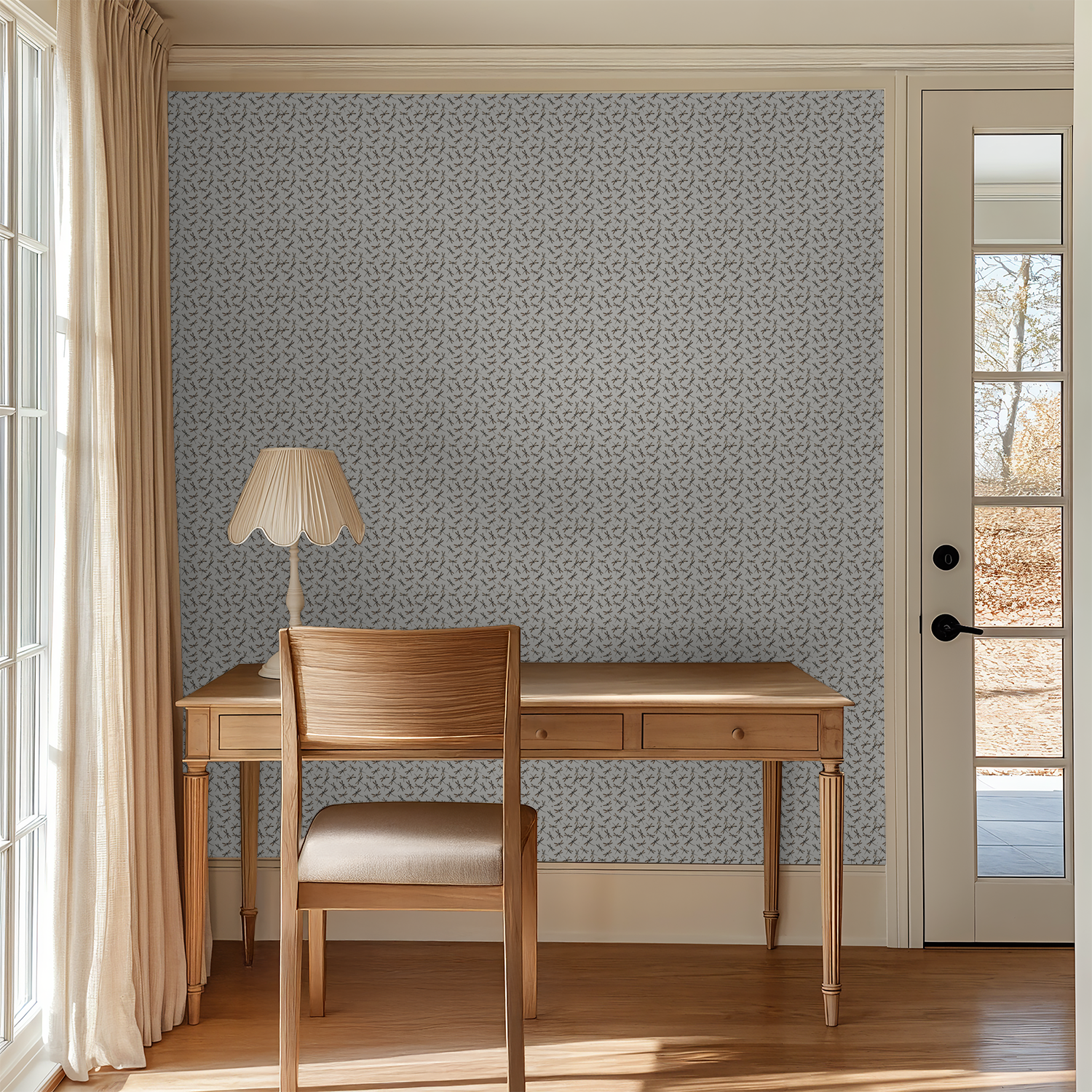 Dragonfly Daydream (Cream) Wallpaper WALL BLUSH